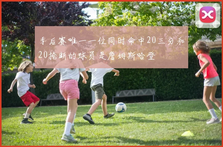 季后赛唯一一位同时命中20三分和20抢断的球员是詹姆斯哈登